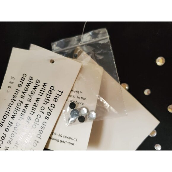 VINTAGE BOB MACKIE WEARABLE ART WOMENS SHIRT RHINESTONES SIZE 3X NWT - Picture 6 of 8